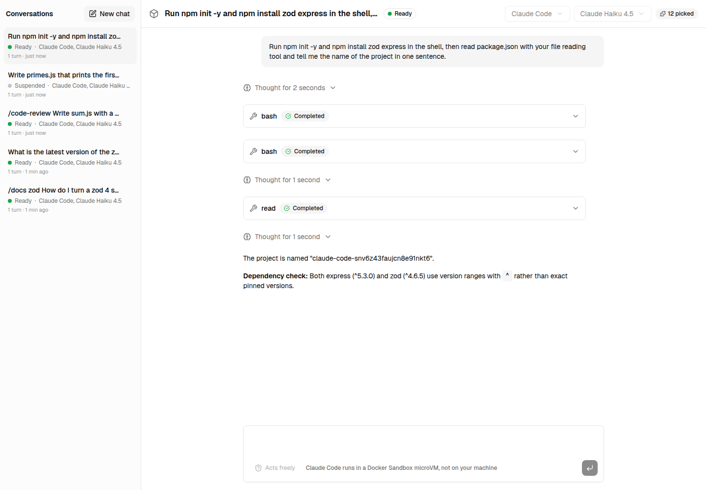 The agent reads package.json, the rule loads, and the answer ends with a dependency check nobody asked for.